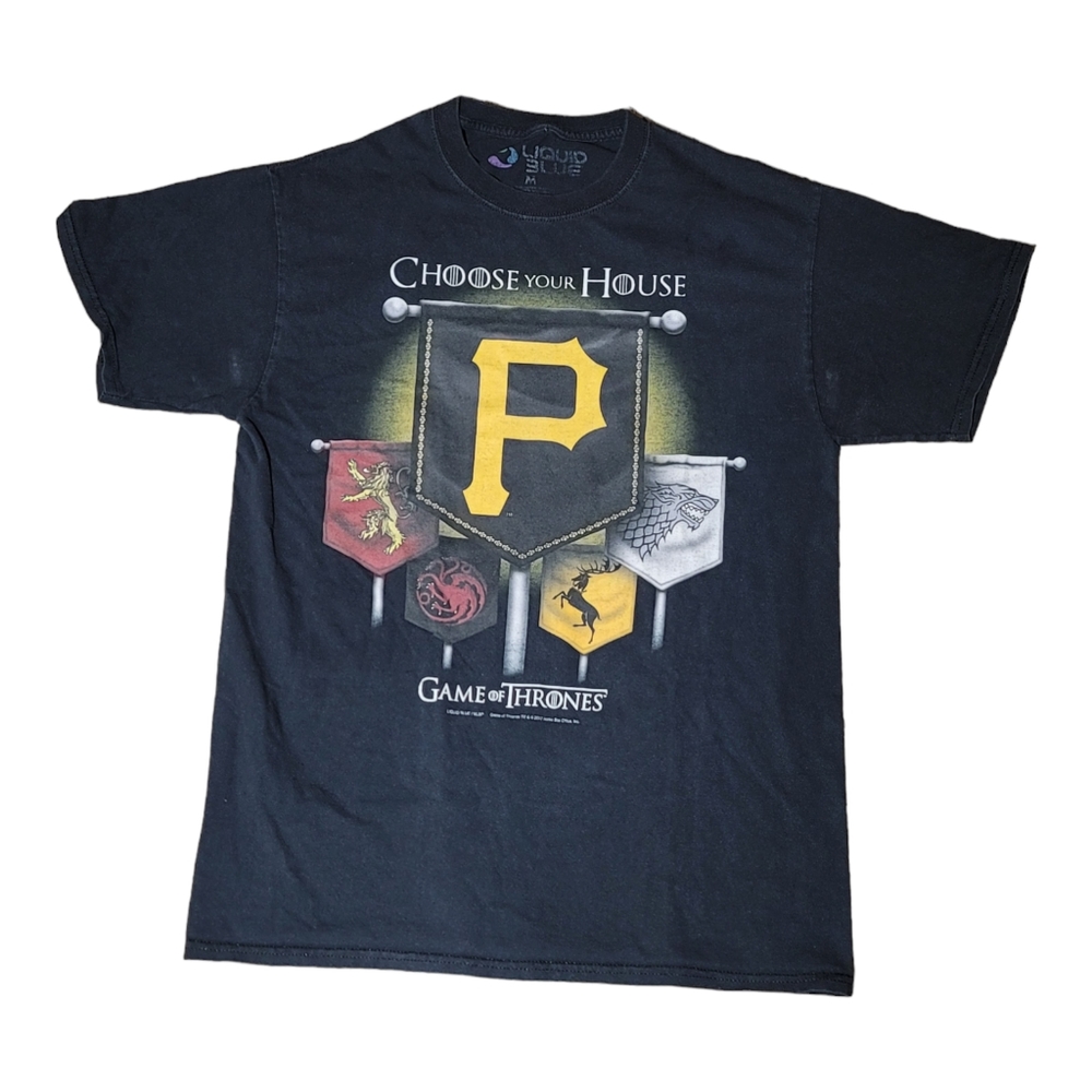 Liquid Blue Game Of Thrones Pittsburg Pirates T-Shirt Size Medium B11